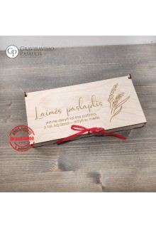 Medinis pinigų vokelis "Laimės paslaptis"